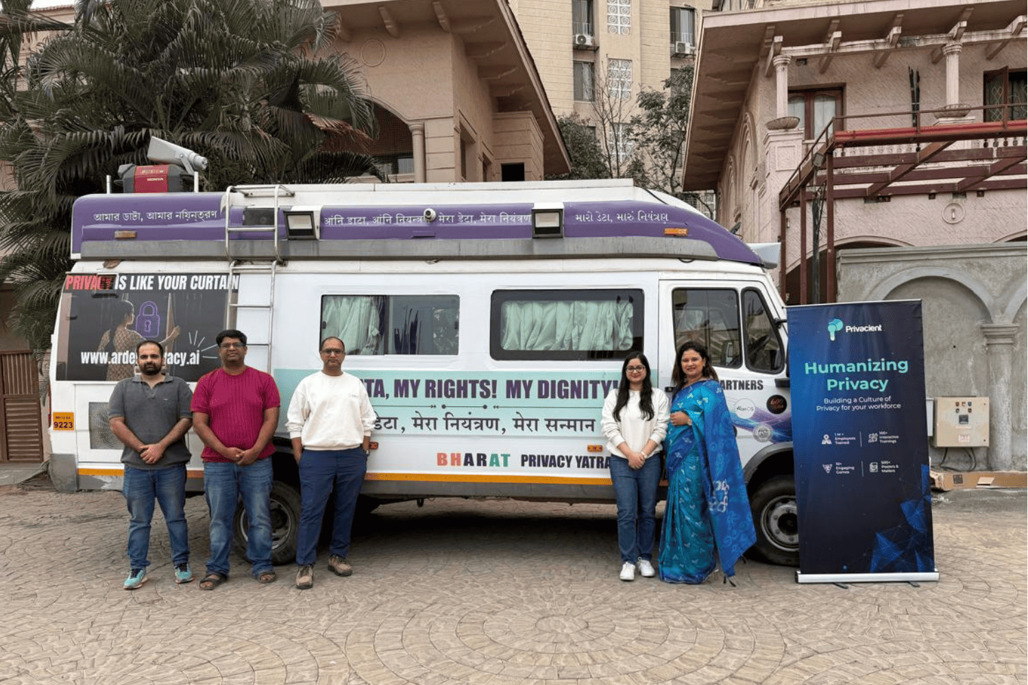 Flag-off ceremony of the Bharat Privacy Yatra in Pune